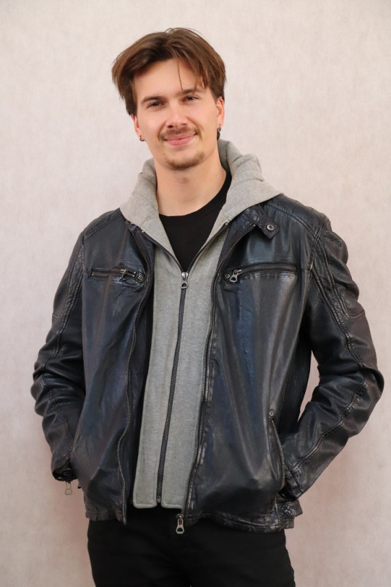 BLOUSON CUIR HOMME : DEVI.B