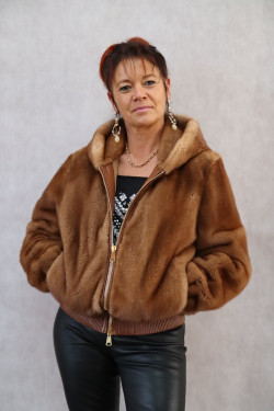 BLOUSON FOURRURE FEMME : FLAVIE