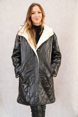 VESTE MOUTON REVERSIBLE FEMME : GERNSEY