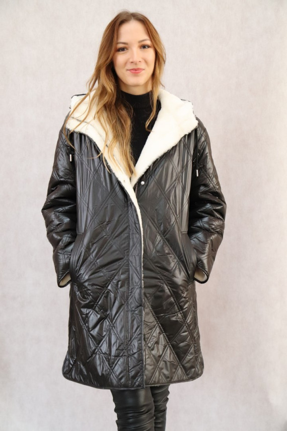 VESTE MOUTON REVERSIBLE FEMME : GERNSEY
