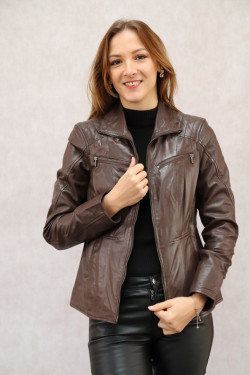VESTE CUIR FEMME : SKADI.B