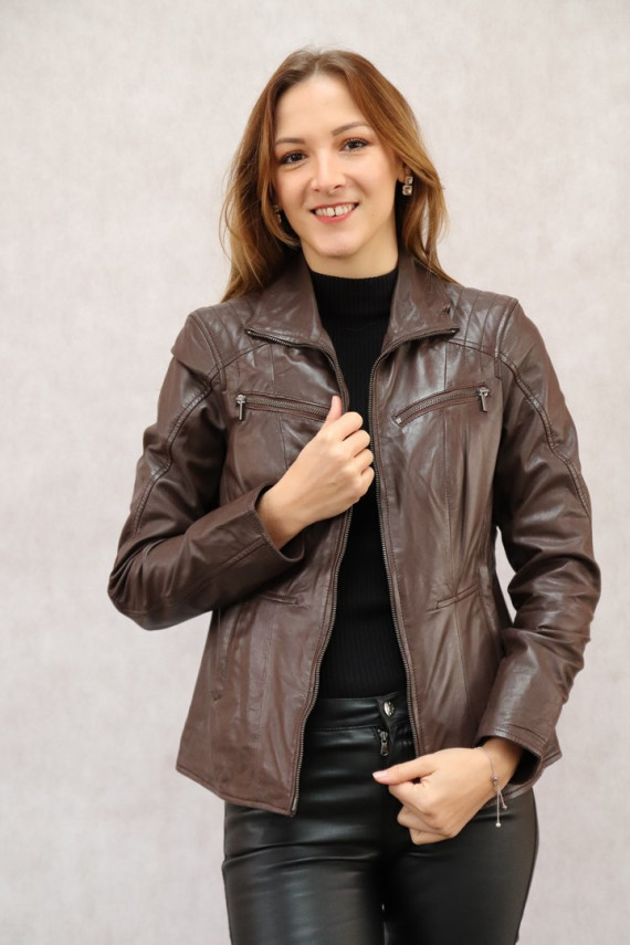 VESTE CUIR FEMME : SKADI.B