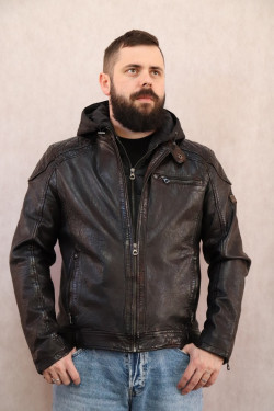 BLOUSON CUIR HOMME : DIVY