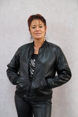 BLOUSON CUIR FEMME : LAIDY