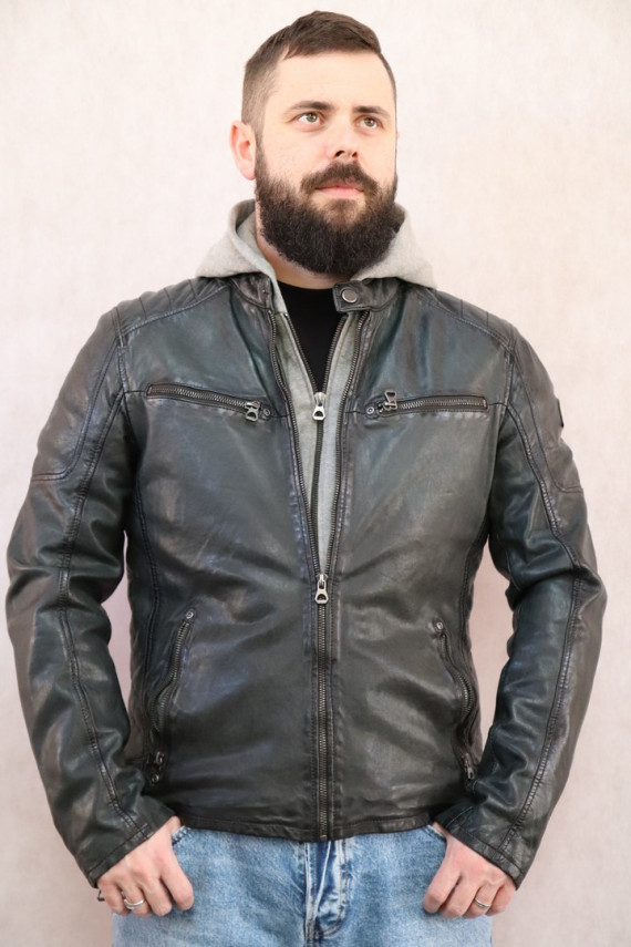 BLOUSON CUIR HOMME : DEVI.G