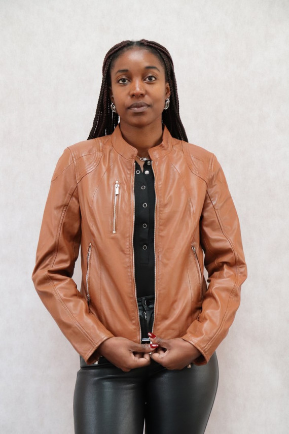 BLOUSON CUIR FEMME : JUNO.C