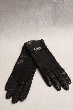 Gant Cuir Femme Noir : 21574