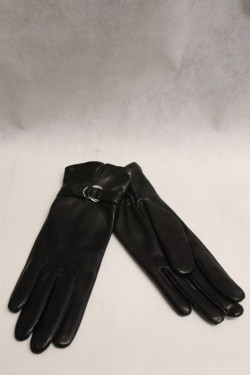 Gant Cuir Femme Noir : 21597