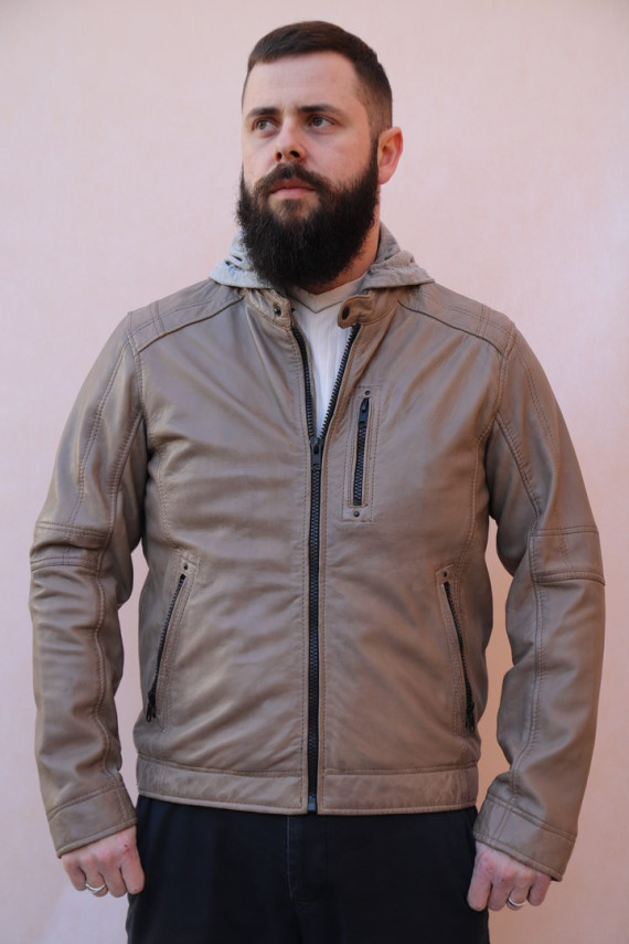 BLOUSON CUIR HOMME : HARLAND