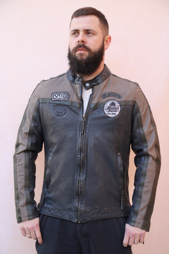 BLOUSON CUIR HOMME : DARYL