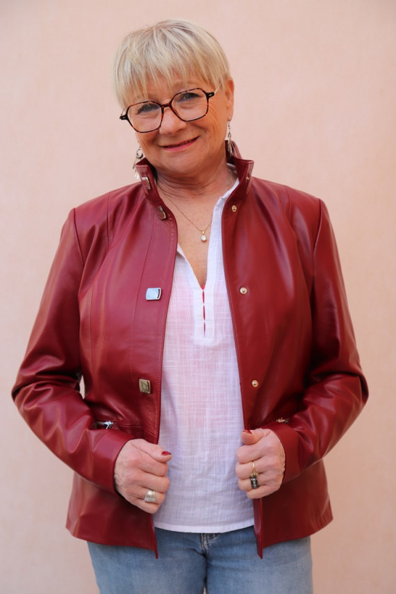 veste courte cuir femme : TANIA. G