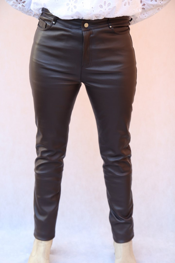 Pantalon cuir stretch femme : Patricia.M
