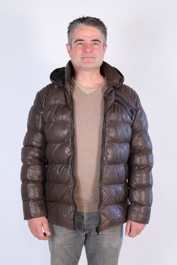 Doudoune cuir homme : RORIK.B