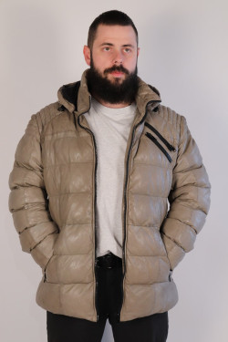 Doudoune cuir homme : RORIK.K