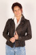 blouson perfecto cuir femme : woe