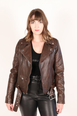 blouson perfecto cuir femme : ADINA