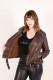 blouson perfecto cuir femme : ADINA