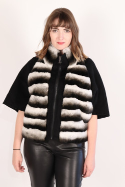 veste fourrure capeline femme : VIVA