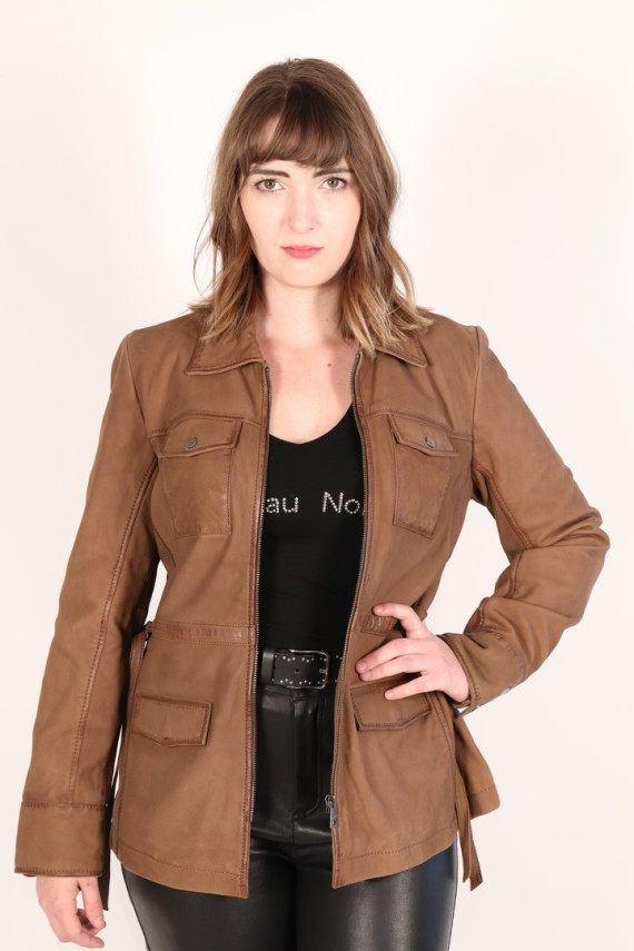 veste cuir femme : MANA.C