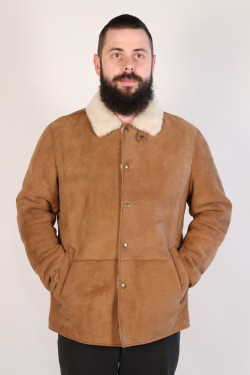 veste peau lainée homme : JULES