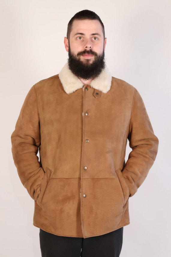 veste peau lainée homme : JULES