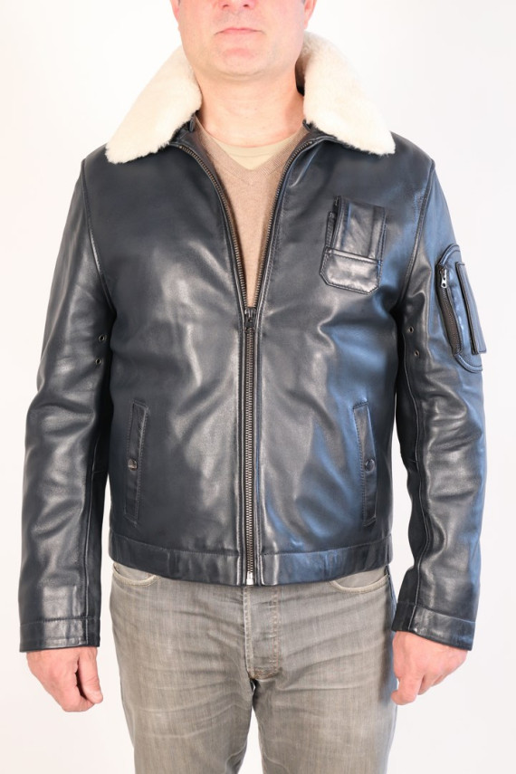 BLOUSON PILOTE CUIR HOMME : Buther