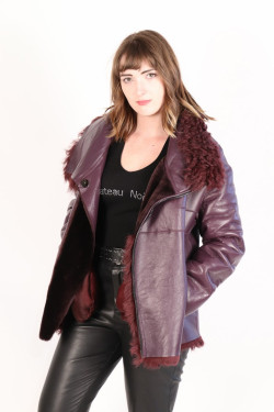 veste mouton réversible femme : 2465.2