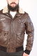 BLOUSON PILOTE CUIR HOMME: TOM