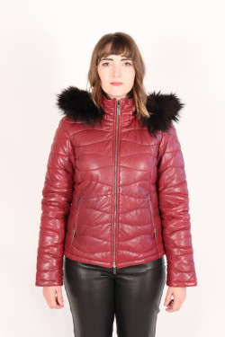 doudoune cuir femme : IDA :B