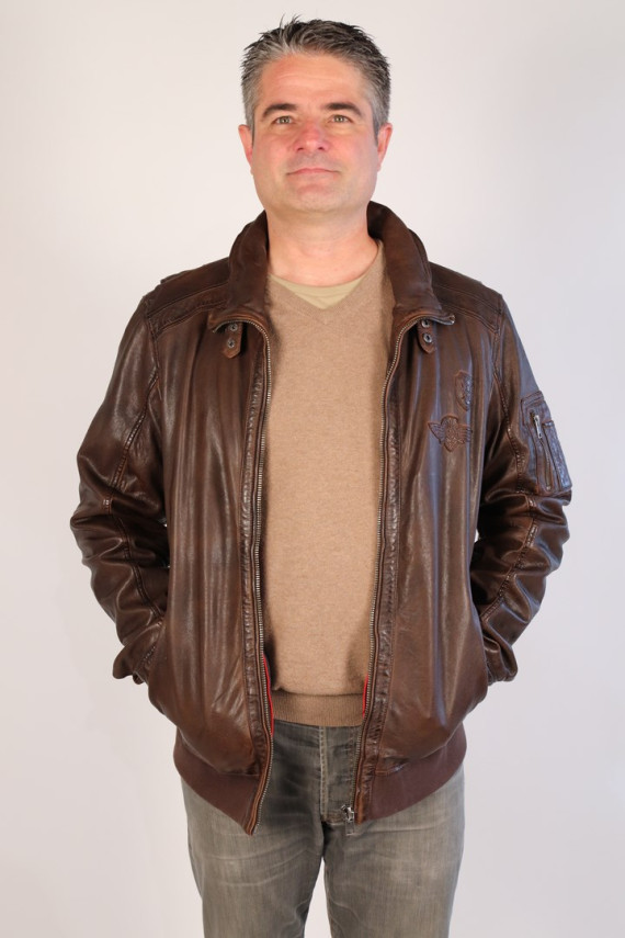 blouson cuir homme : ROBIN.C