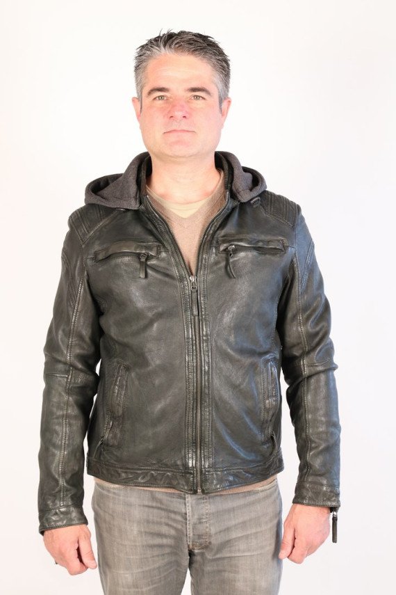 BLOUSON CUIR HOMME : SANDOKO