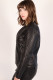 veste spencer cuir femme : QUEEN