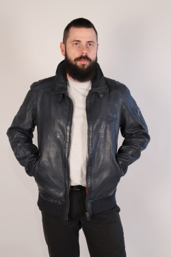 blouson cuir homme : ROBIN.B