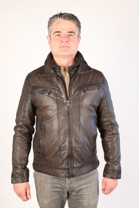 blouson cuir homme : nino