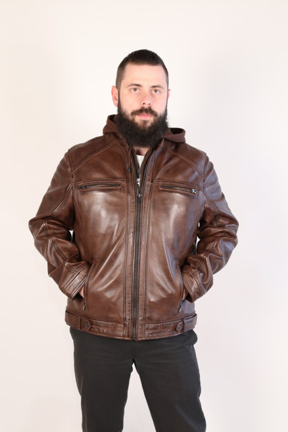 blouson cuir homme : lauro