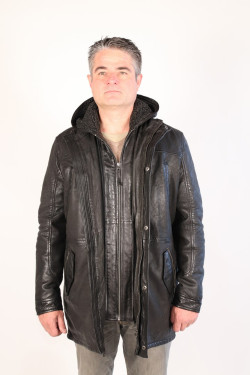veste cuir homme : kuti