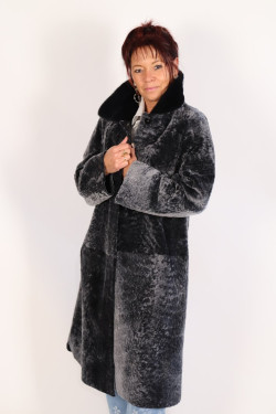 manteau peau lainée réversible femme : 19961
