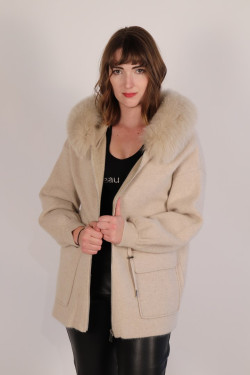 Veste nylon/laine: nira