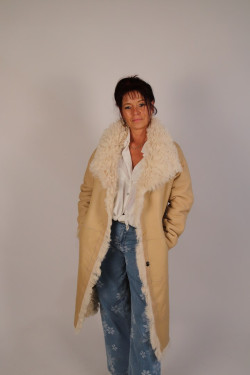 manteau peau lainée réversible femme : 2472