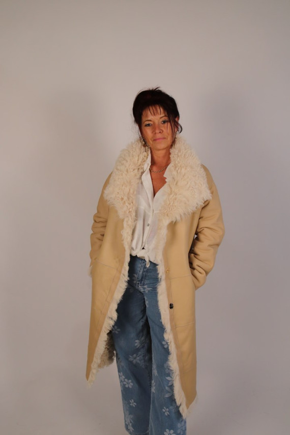 manteau peau lainée réversible femme : 2472