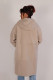 veste longue 7/8 mouton réversible. femme : LEONI