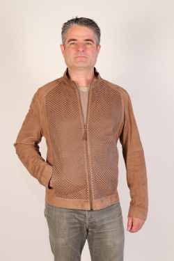 blouson cuir réversible homme : bil.015.orgl