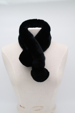 écharpe fourrure lapin femme : ANNA.N