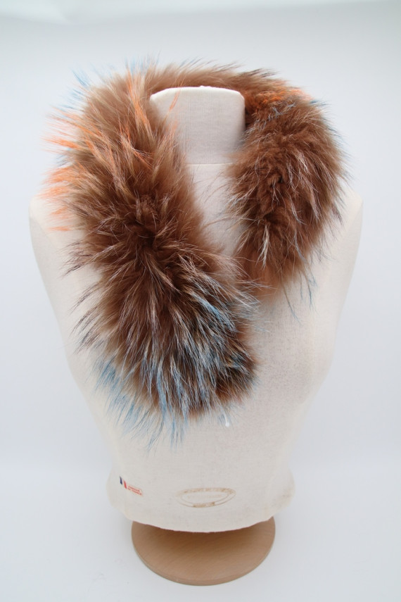 écharpe fourrure raccoon : irmy