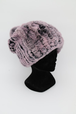 Bonnet fourrure lapin femme : BOMMEL.R