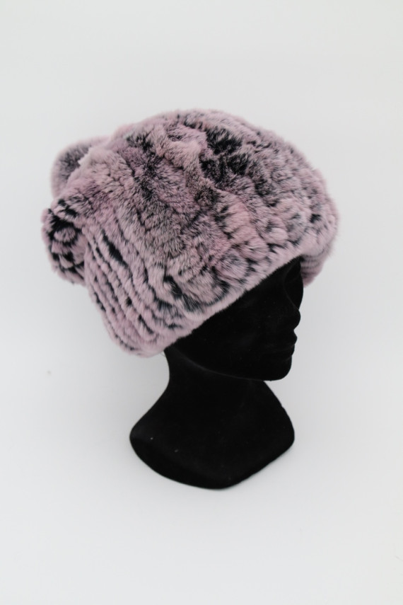 Bonnet fourrure lapin femme : BOMMEL.R