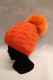 BONNET femme acrylique et fourrure : hl-8