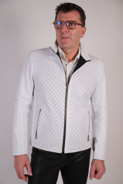 blouson cuir réversible homme : nico.b