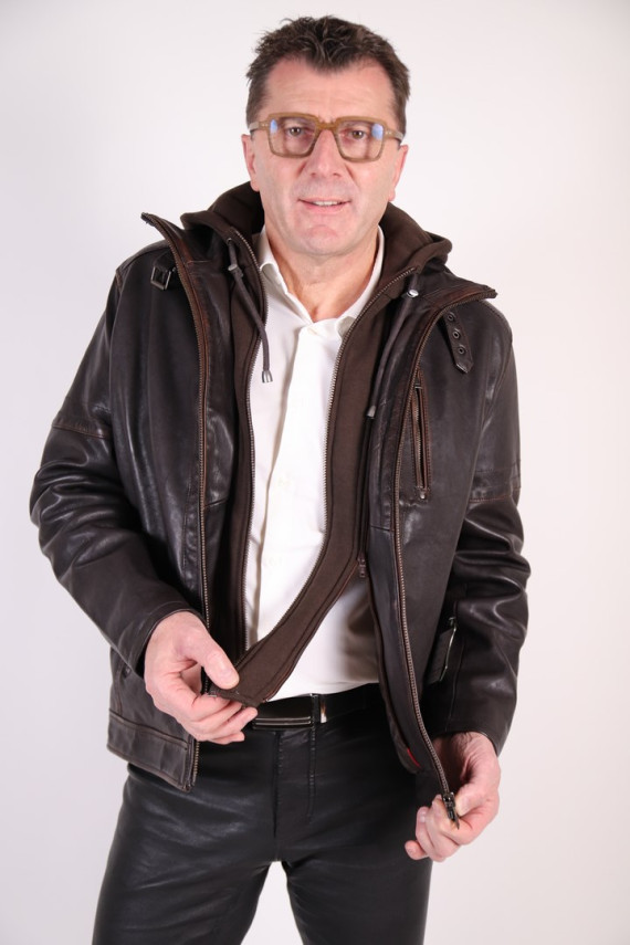 blouson cuir homme : RICCO