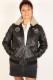 BLOUSON  CUIR FEMME : LEANE